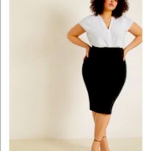 Eloquii | Neoprene Pencil Skirt